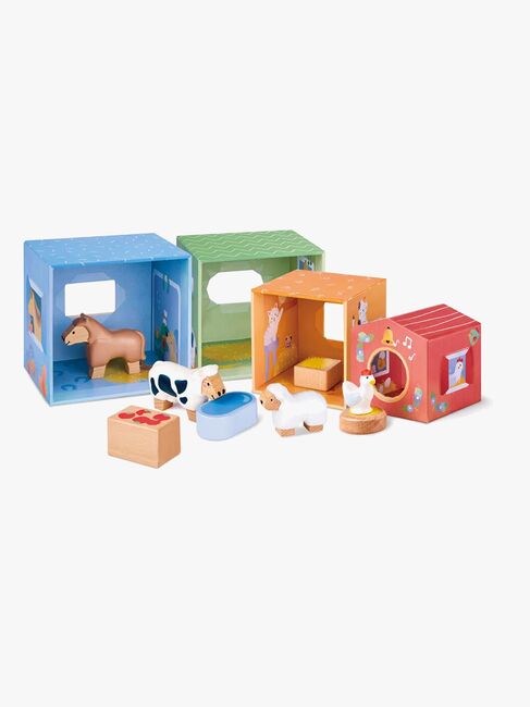 Hape Eventyrbok med Lekesett The Happy Stables
