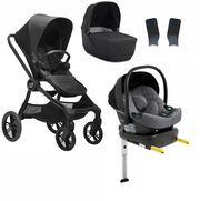 Baby Jogger City Sights Duovogn inkl. Beemoo Route Babybilstol & Base, Rich Black/Mineral Grey
