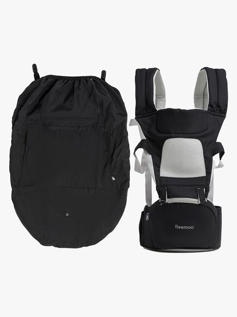 Beemoo CARE Carry Comfort Air Bæresele inkl. Regntrekk, Black