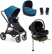 Baby Jogger City Sights Duovogn inkl. Beemoo Route Babybilstol & Base, Deep Teal/Black Stone