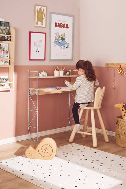 Alice & Fox CLEO Skrivebord, Blå/Naturell