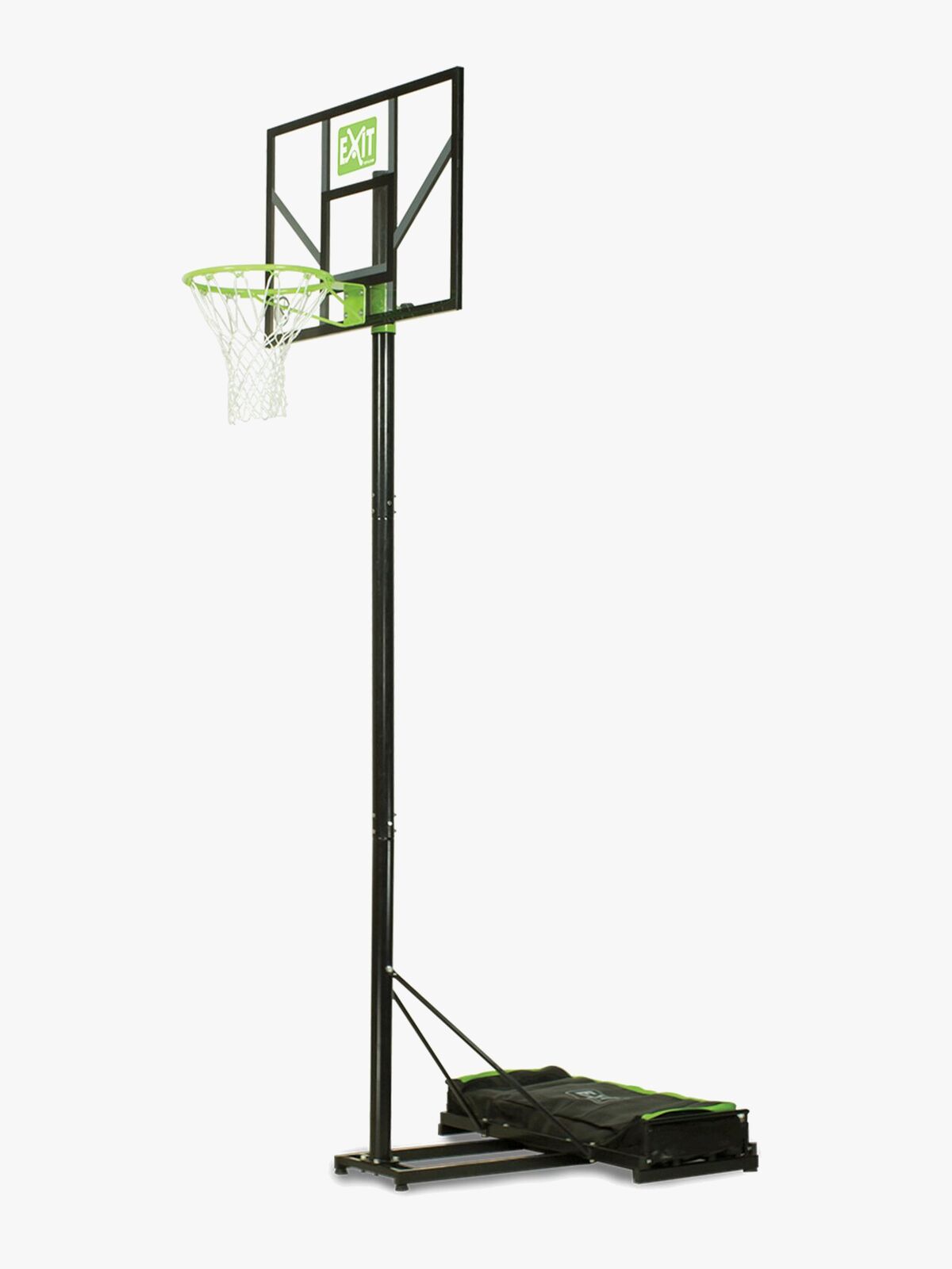 EXIT Comet Portable Basketball Stand, Green/Black