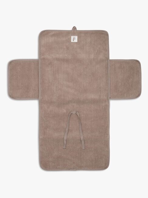 Jollein Cloudy Rib Stellematte med Oppbevaringslommer, Milky Coffee