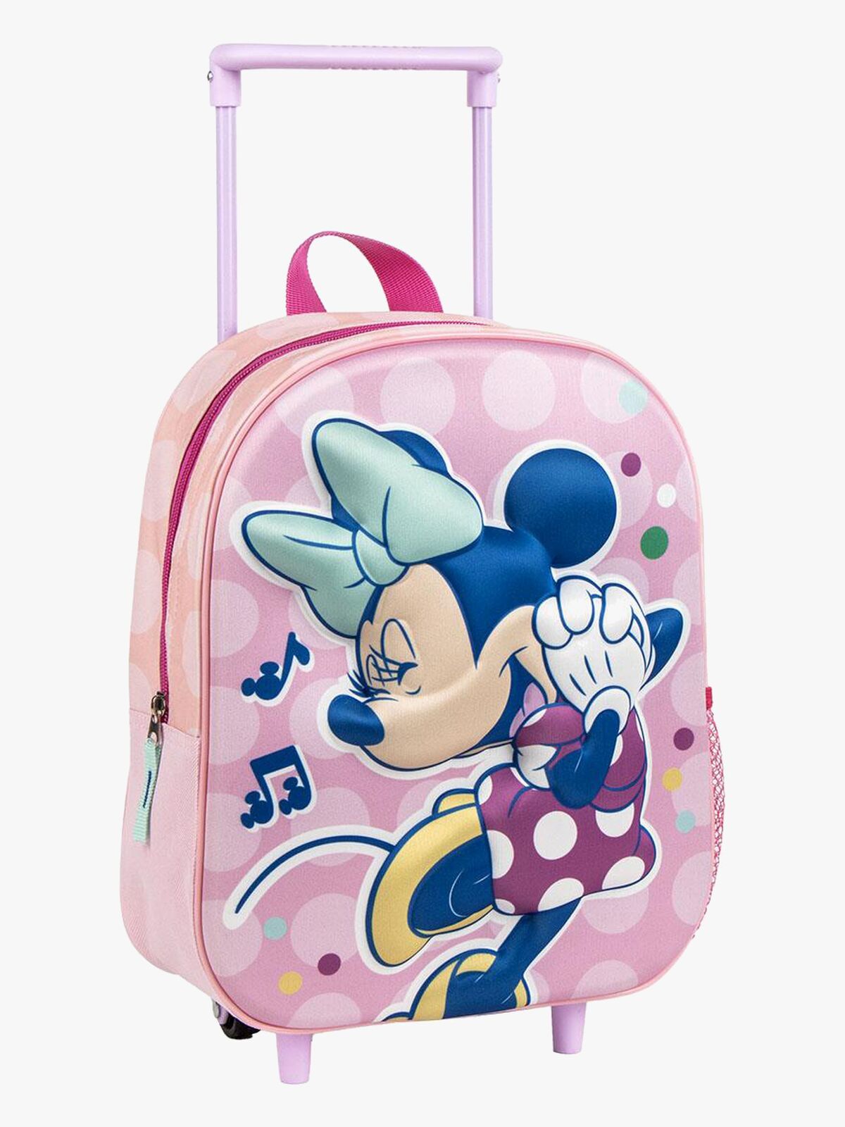 Disney Minni Mus 3D Trolley Trillekoffert, Rosa