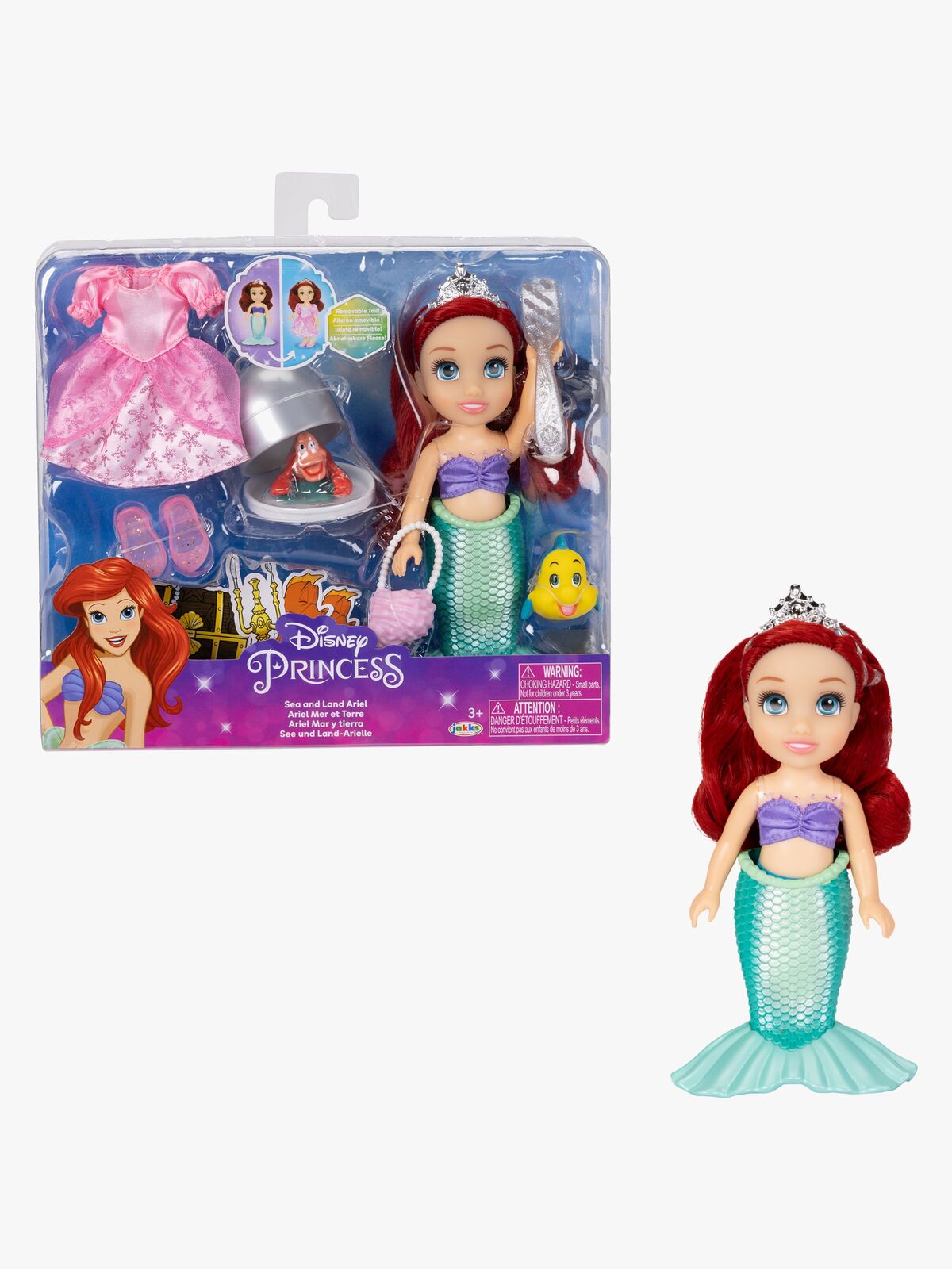 Disney Princess Sea to Land Dukke Ariel 15 cm