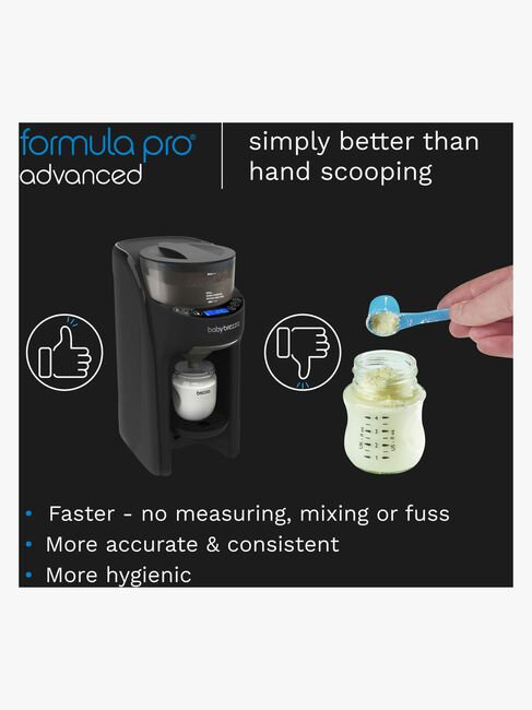 Baby Brezza Formula Pro Advanced Melkerstatnings- og Vellingmaskin, Black