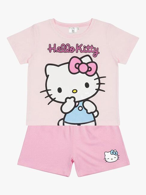 Hello Kitty T-skjorte & Shorts Sett, Lyserosa