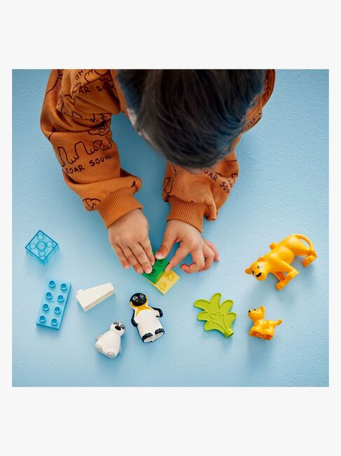 LEGO DUPLO Town 10442 Villdyrfamilier: Pingviner og løver