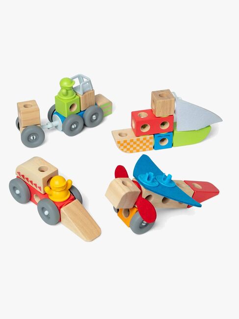 Melissa & Doug Blockables Byggesett Kjøretøy 54 Deler