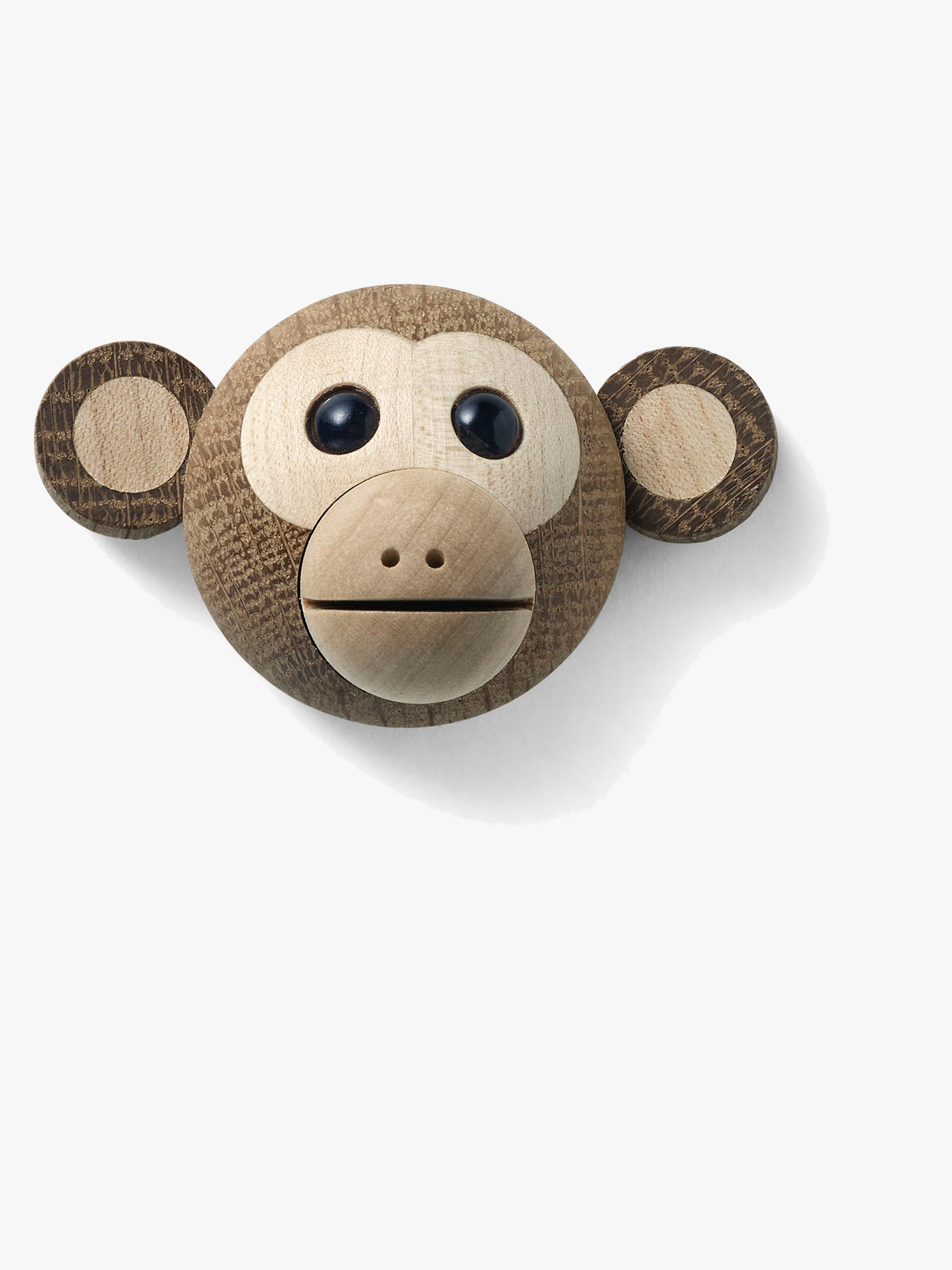 Spring Copenhagen Tredekorasjon Jolly Ape 4,5 cm - På Veggen - Plast,Eik,Tre