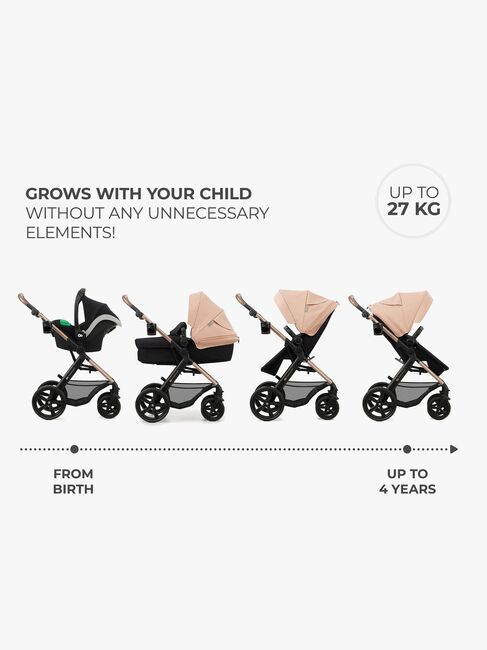 Kinderkraft MOOV 2 4-in-1 Duovogn, Sand Beige
