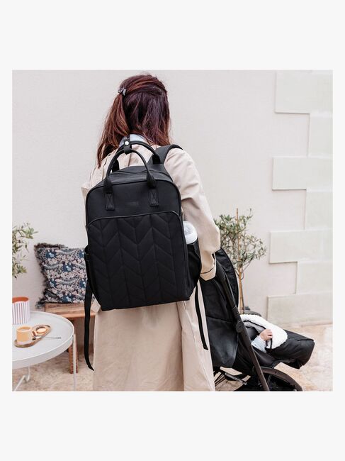 Tineo Stelleveske Ryggsekk, Quilt Svart