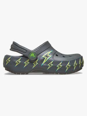 Crocs Classic Bolt Lights Tøfler, Carbon