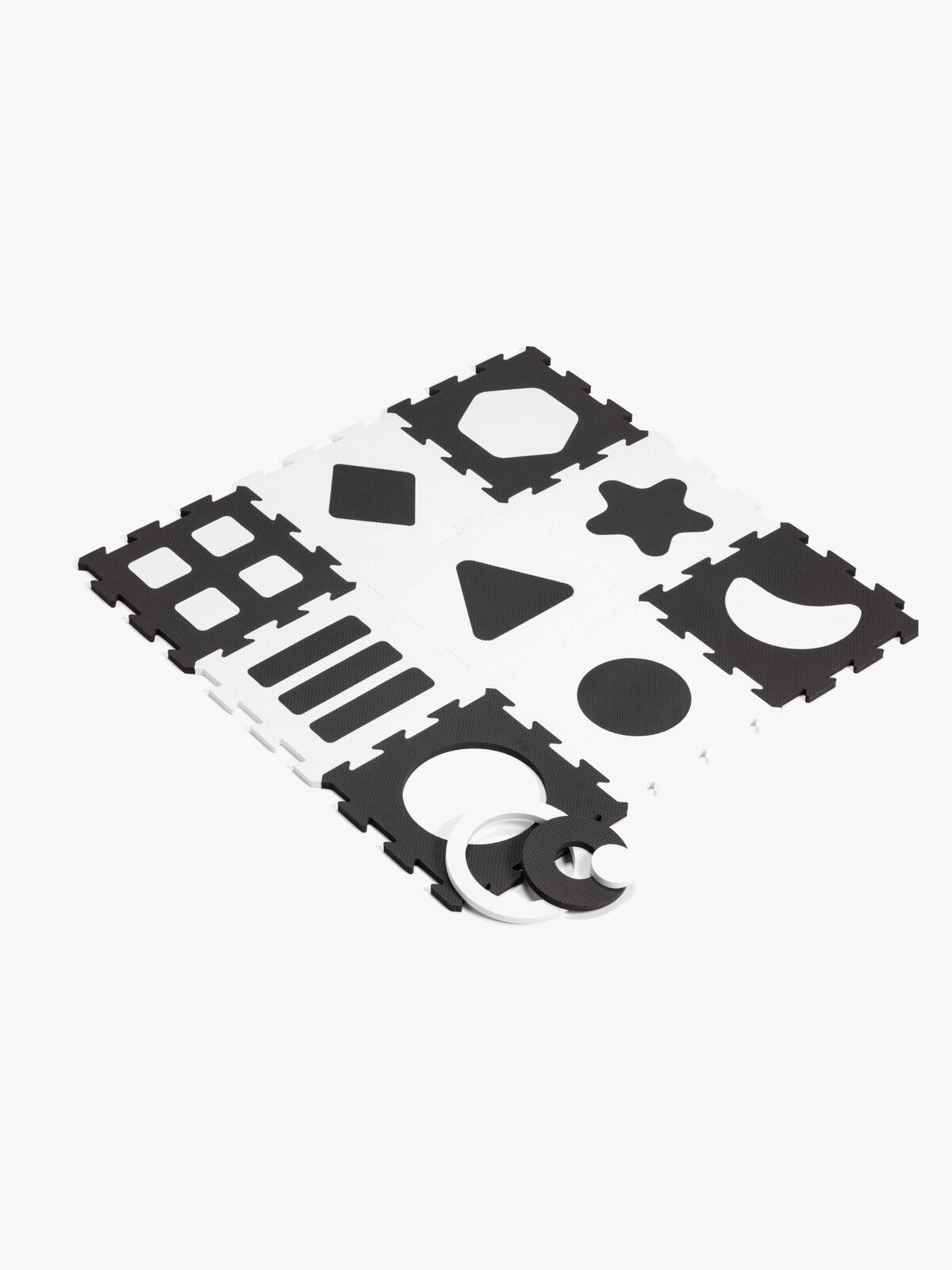 Alice & Fox Lekematte 9 Biter 32x32, Svart/Hvit