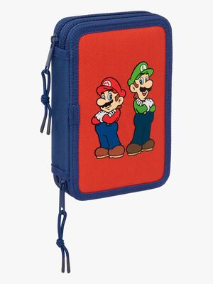 Super Mario  Fylt Trippelpennal 37 Deler, Navy