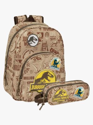 Jurassic World Ryggsekk 9L & Pennal, Sand