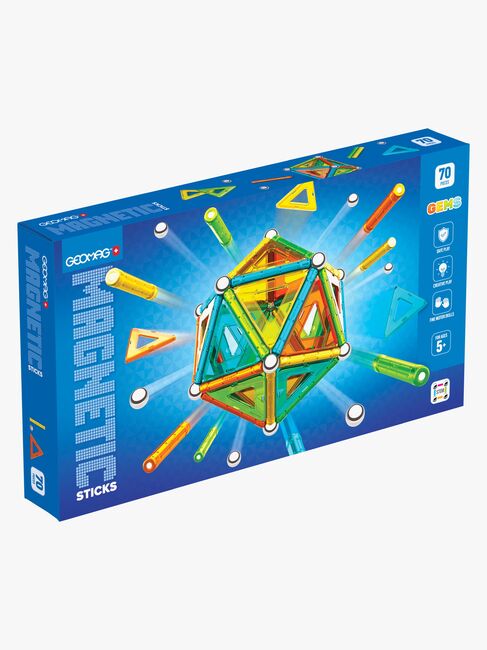 Geomag Magnetic Sticks Gems Byggesett 70 Deler
