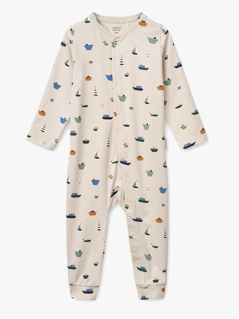LIEWOOD Birk Pysjamas Jumpsuit, Mini sailing/Sandy