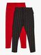Luca & Lola Linda Leggings 2-pack, Tap Shoe/Red