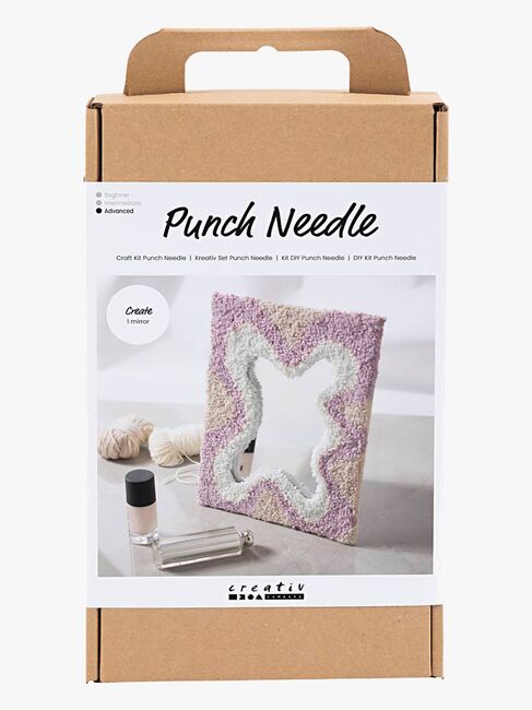 Creativ Company Hobbysett Broderi Speil med Pastellfarger