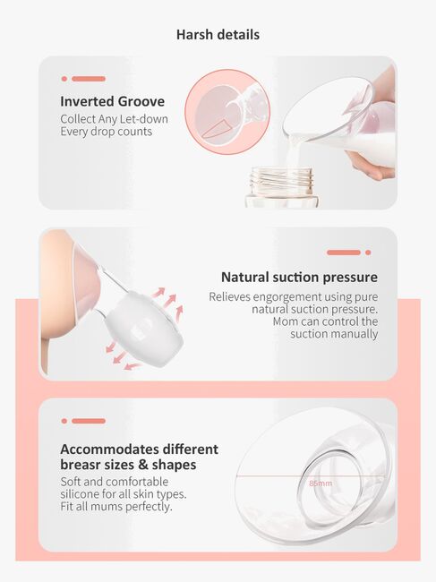 Beemoo CARE Brystpumpe / Melkeoppsamler Silikon