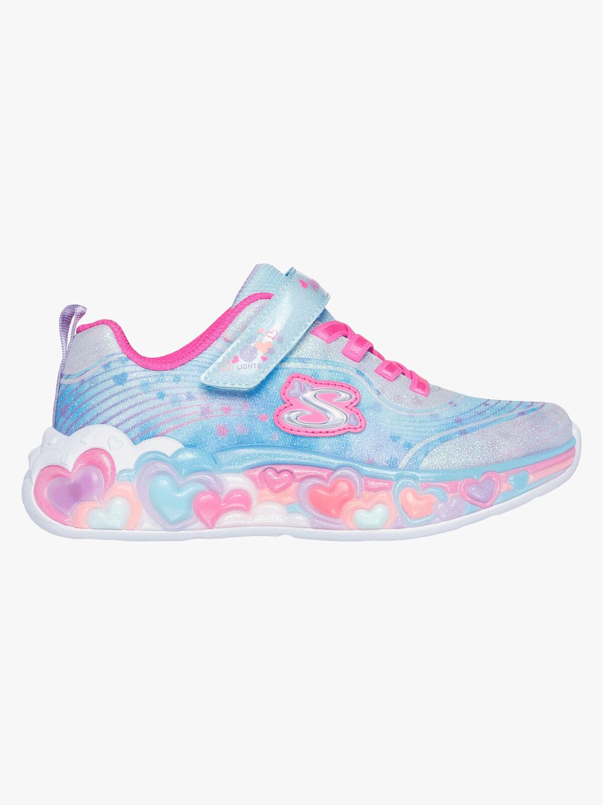 Skechers ETERNAL HEART LIGHTS  Blinkende Sneakers, Blå