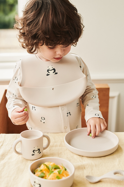 LIEWOOD Ember Mønstret Smekke 2-Pakk, Panda/Sandy