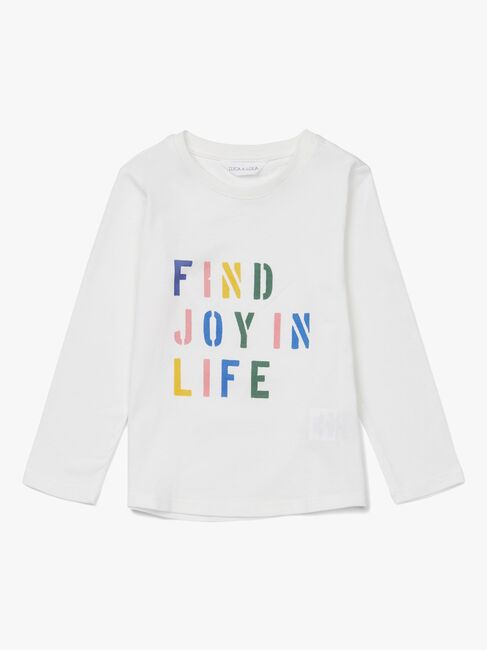 Luca & Lola Prato Langermet T-Shirt, Offwhite