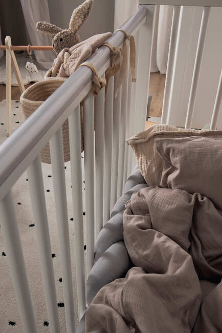 Alice & Fox ALEAH Flettet Sengekant 200cm, Light Grey