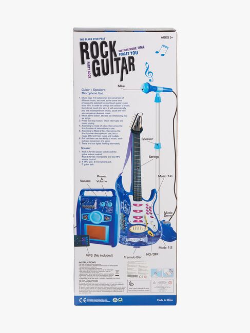 Cloudberry Castle Lekegitar med Mikrofon & Høyttaler, Blå