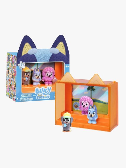 Bluey Fuzzies Figursett Episode 3-Pakk Blandet