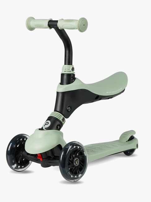 QPlay Sema Pro 5-in-1 3-hjuls Sparkesykkel, Grønn