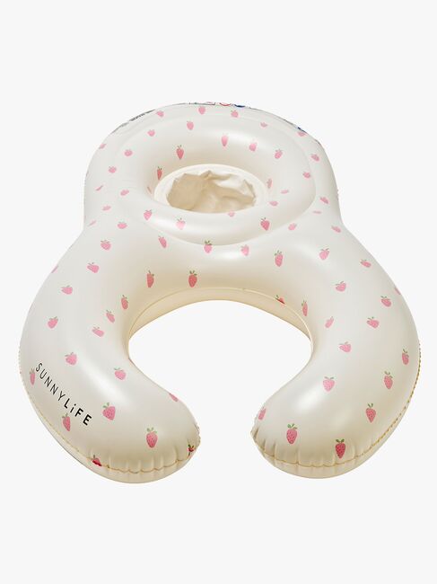SUNNYLiFE Baby Float Together-  Oppblåsbar Flytemadrass, Strawberry Sunshine