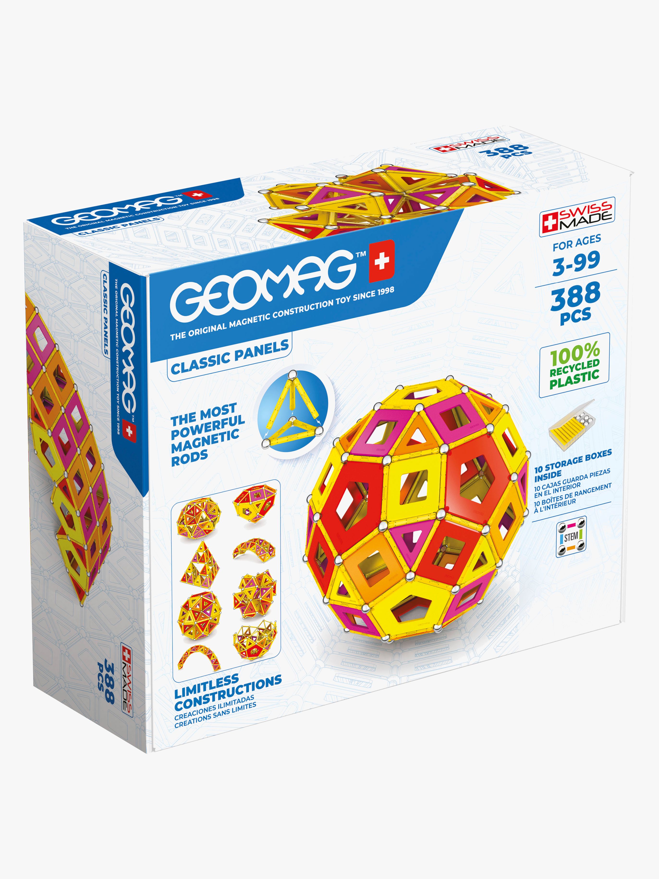 Geomag Classic Panels Warm Masterbox Byggesett 388 Deler - Byggesett - Plast