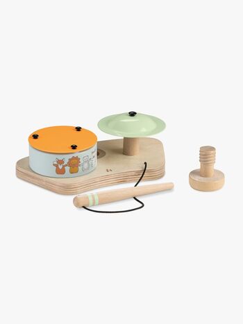 Hauck Play Drums S Aktivitetsleke til Lekebrikke, Animals