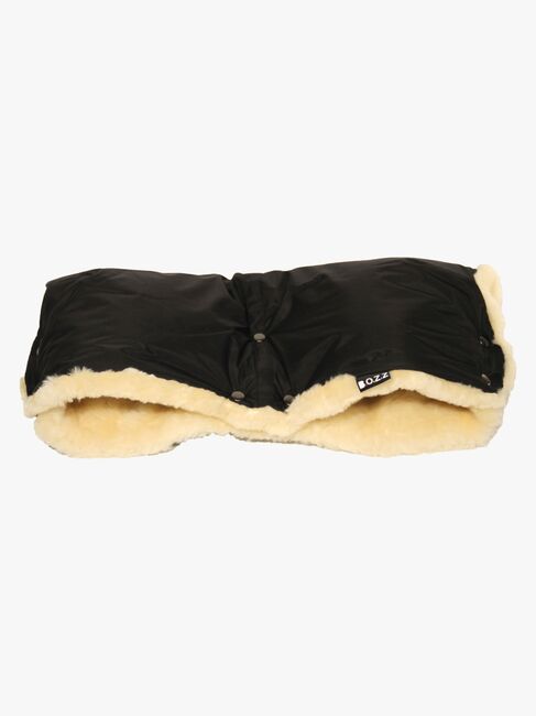 Bozz Håndvarmer Lammeskinn Klipt, Black/Nature