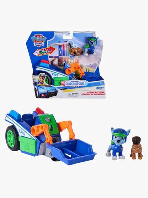 Paw Patrol Search & Rescue Redningsbil med Figur Rocky