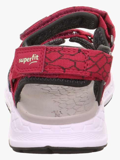 Superfit Criss Cross Sandaler, Rød/Grønn