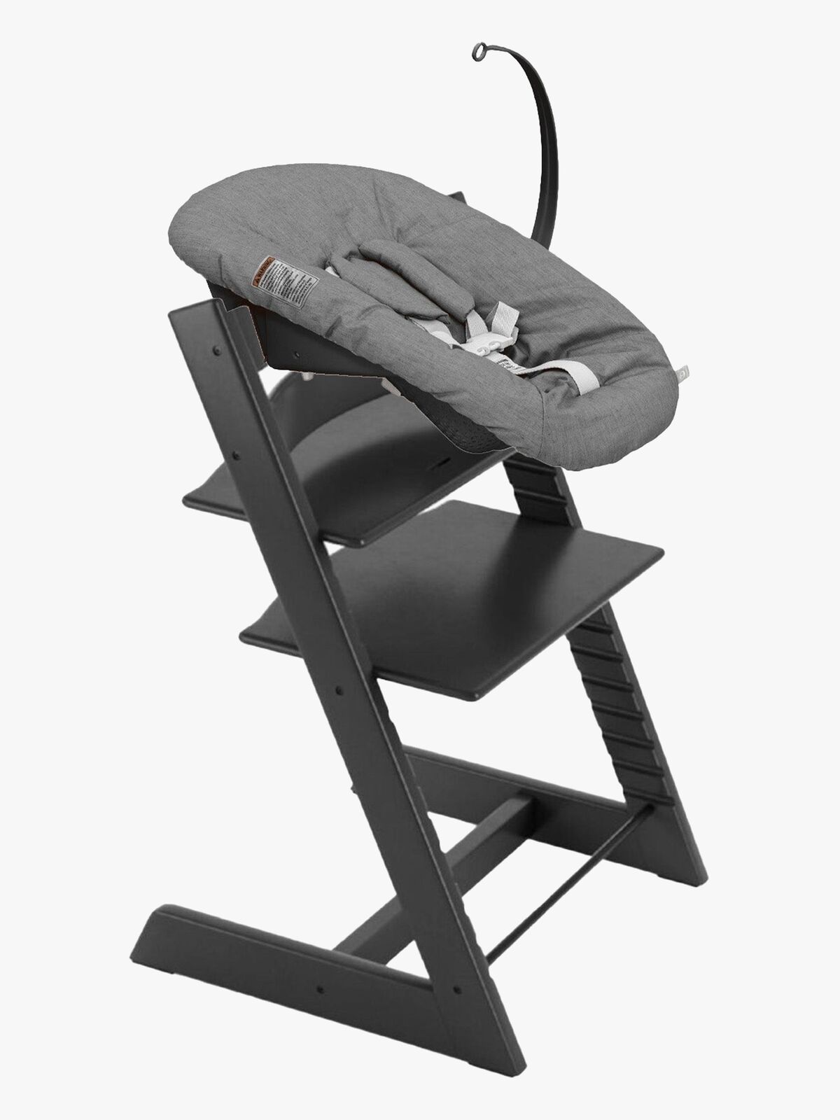 Stokke Tripp Trapp Matstol inkl. Newborn Set, Black/Antracite