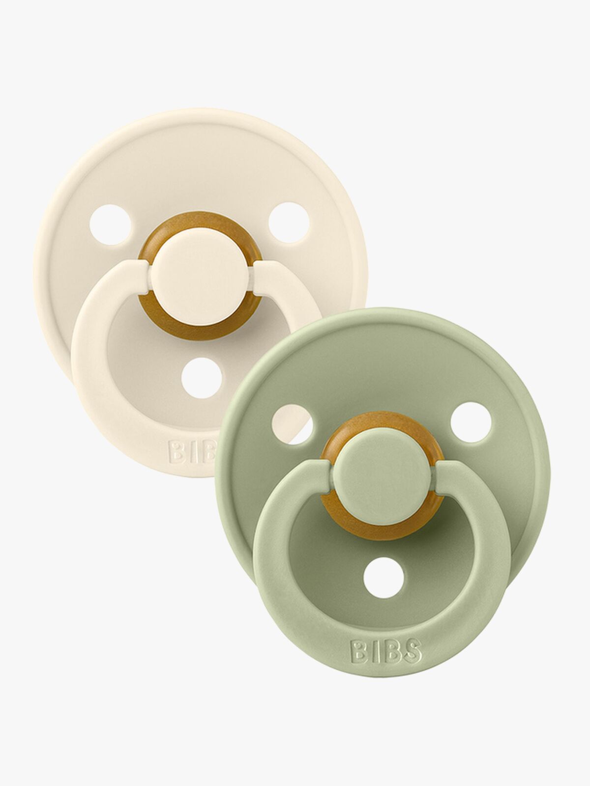 BIBS Smokk Colour 2-pack Lateks Størrelse 1, Ivory/Sage