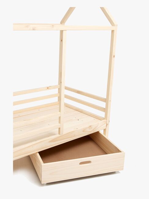 Minitude Nordic JAX Juniorseng 70x140 med Sengeskuff, Natur