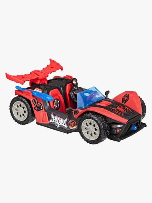Marvel Spider-Man Epic World of Actionfigur med Bil - Miles Morales Remix Blast-Racer