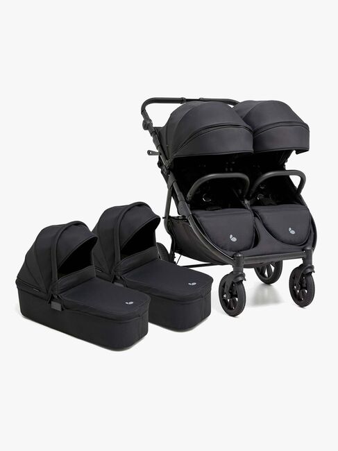 Beemoo BFF60 2 Søskenvogn + Liggedeler, Night Black