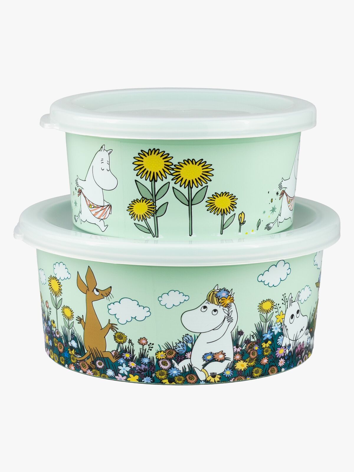 Mummitrollet Eng Snackboks 2-Pakk, Grønn