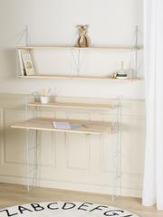 Alice & Fox CLEO Skrivebord & Hylle, Blå/Naturell