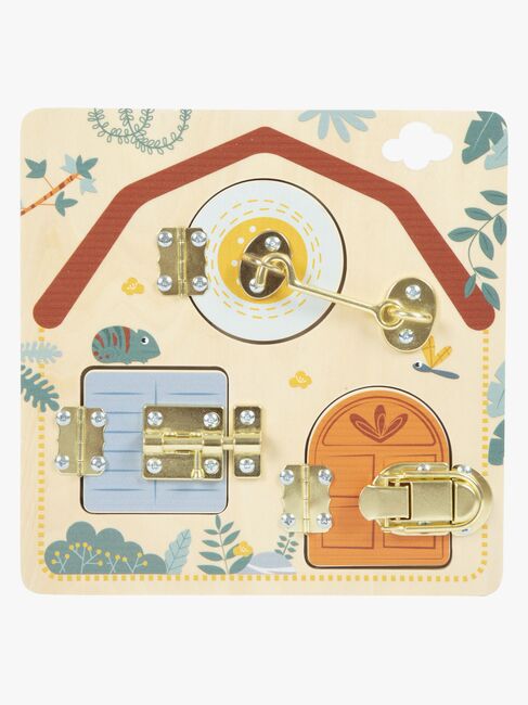 Small Foot Motorikktavle med Lås, Safari