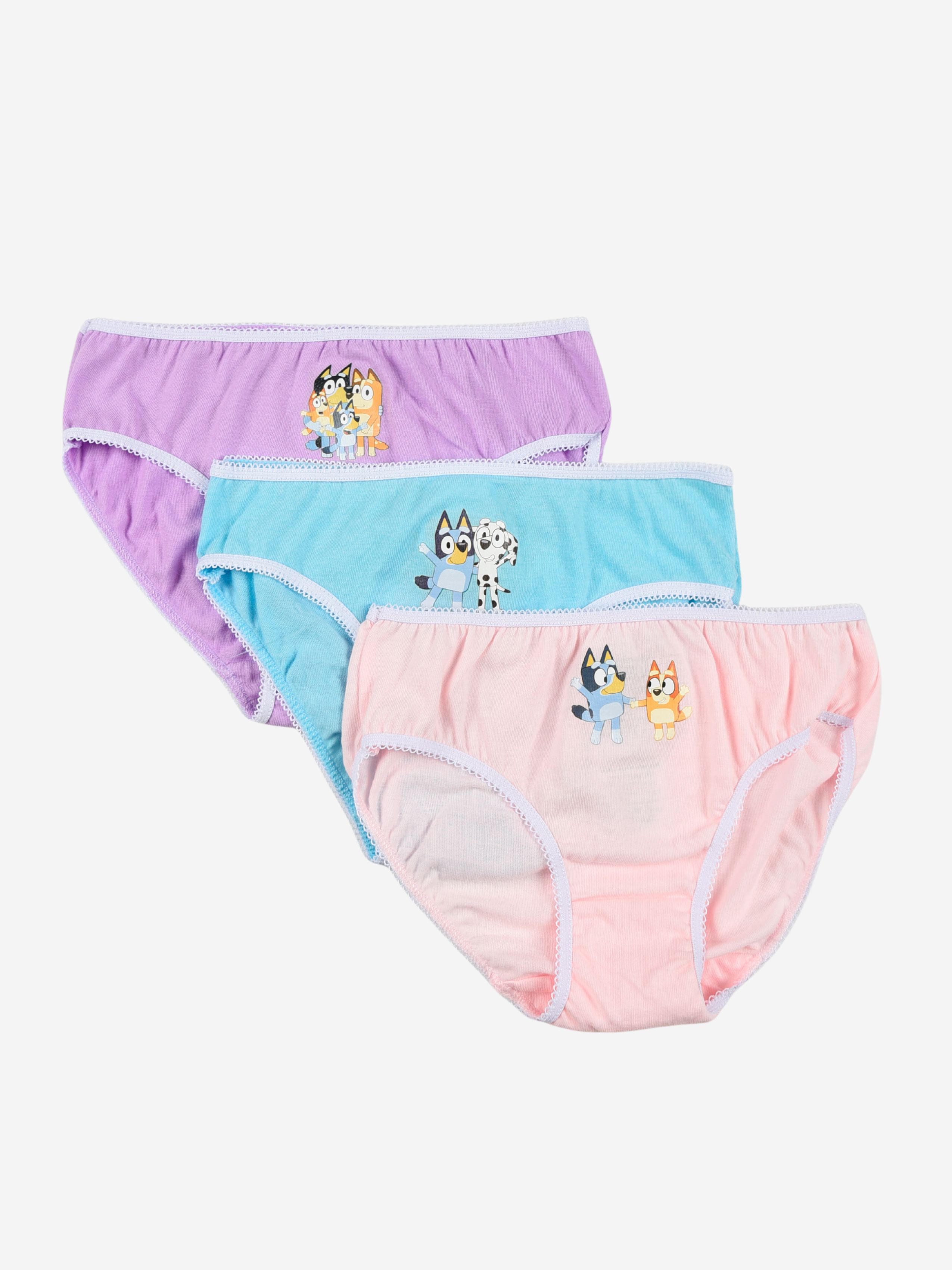 Bluey Truser 3-Pakk, Flerfarget, 110 - Boksershorts & Truser - 100% Bomull