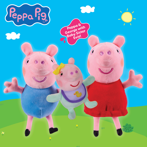 Peppa Gris Kosedyr 3-Pakk