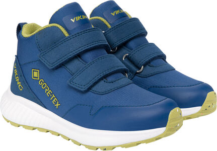 Viking Aery Track 2V Mid GTX Sneakers, Blue/Khaki