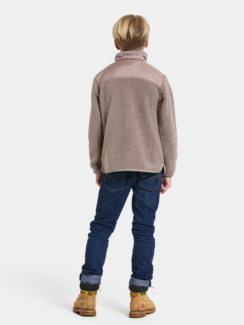 Didriksons Exa Fleecetrøye, Ash Brown